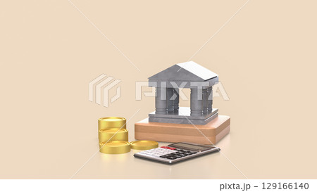 The Bank Building for Business concept 3d rendering. 129166140