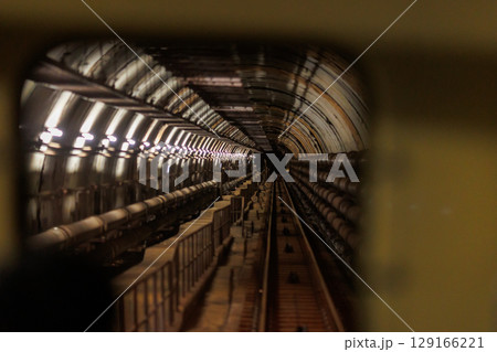 体験坑道ケーブルカー窓の外（青函トンネル記念館） 129166221
