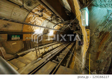 体験坑道ケーブルカー線路（青函トンネル記念館） 129166227