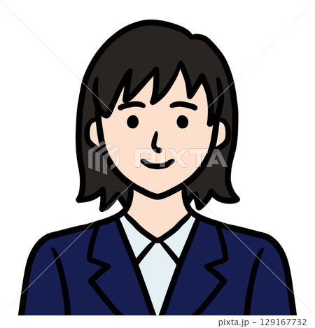 スーツ姿の若い女性 129167732