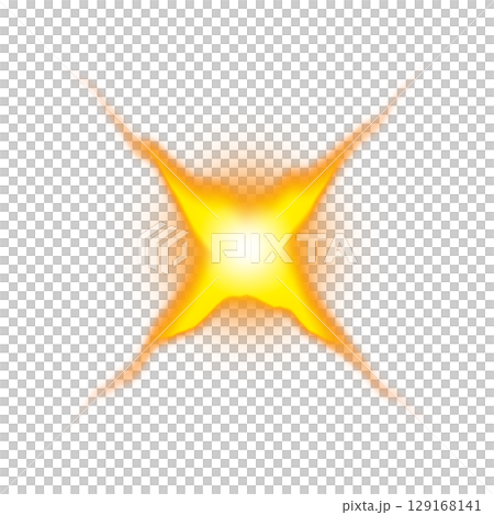 橘色徑向光效(透明背景) 橘色徑向光效(透明背景) 129168141