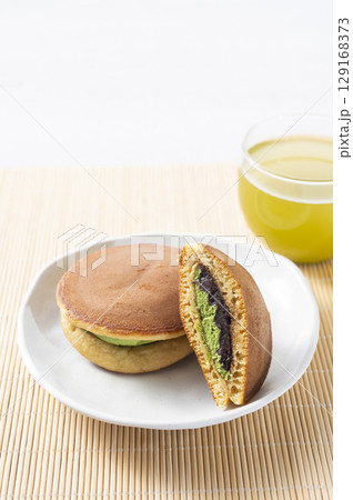 どら焼き　抹茶味 129168373