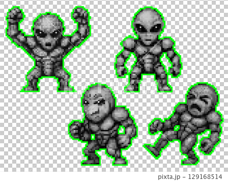 ドット絵のボスキャラモンスターイメージ 129168514