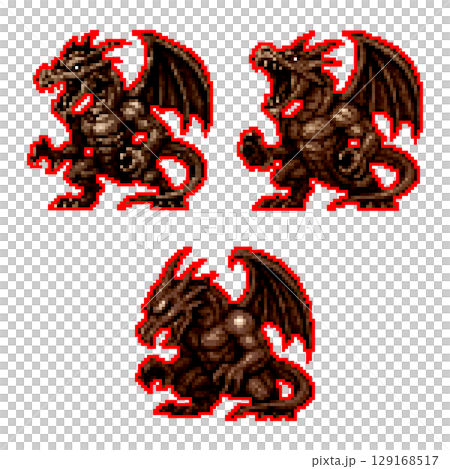 ドット絵による最強ドラゴンのイメージ 129168517