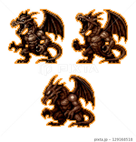 ドット絵による最強ドラゴンのイメージ 129168518