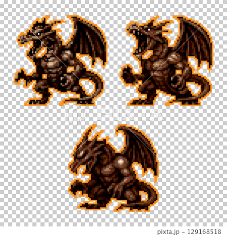 ドット絵による最強ドラゴンのイメージ 129168518