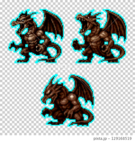 ドット絵による最強ドラゴンのイメージ 129168519