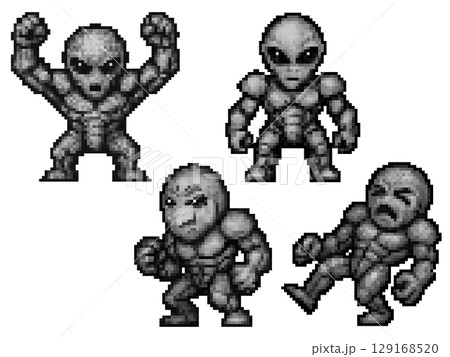 ドット絵のボスキャラモンスターイメージ 129168520