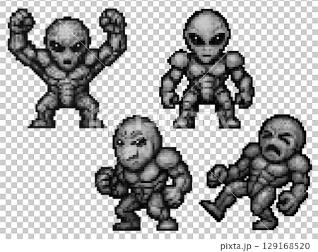 ドット絵のボスキャラモンスターイメージ 129168520