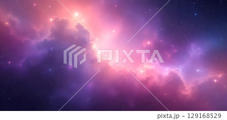 space background with nebula and stars 129168529