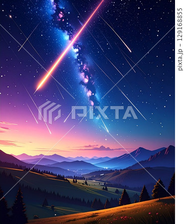 流星群の背景 129168855