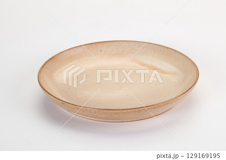 Empty clean color plate dishware Empty clean color plate dishware 129169195