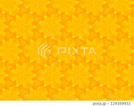 黄色の抽象幾何学背景～グラデーション壁紙156 129169932