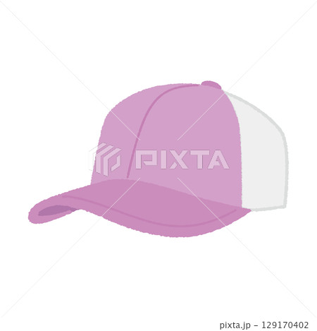 ピンクのキャップ 129170402