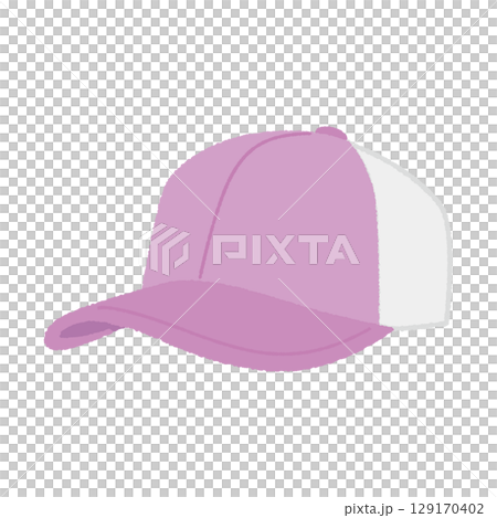 ピンクのキャップ 129170402