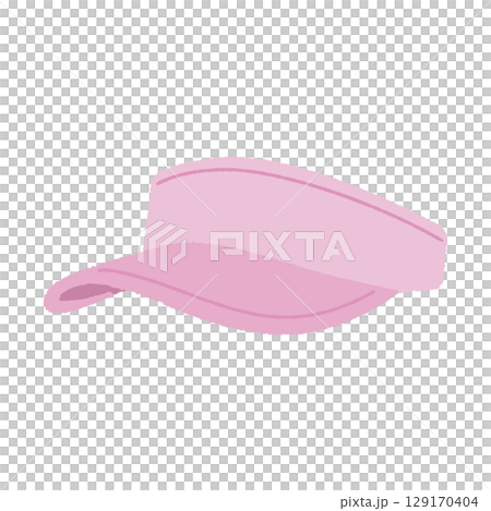 ピンクのサンバイザー 129170404