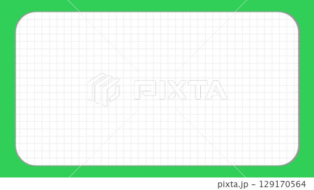 ノート風のポップでキュートなフレーム背景 129170564