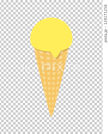アイスクリーム レモン コーン アイス イラスト アイスクリーム レモン コーン アイス イラスト 129171258