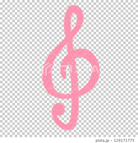 Colorful illustration of cute musical notes 129171775