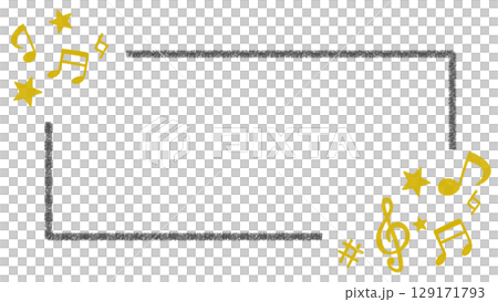 Colorful illustration of cute musical notes 129171793