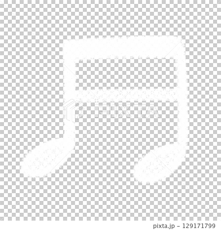 かわいい音符のカラフルイラスト かわいい音符のカラフルイラスト 129171799