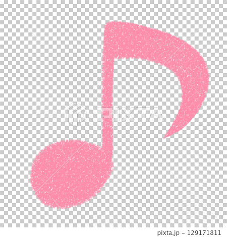 可愛音符的彩色插圖 可愛音符的彩色插圖 129171811