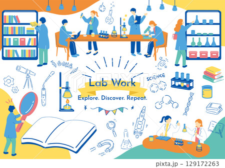 研究室で働く人達 研究室で働く人達 129172263
