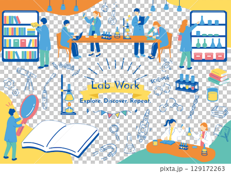 研究室で働く人達 研究室で働く人達 129172263