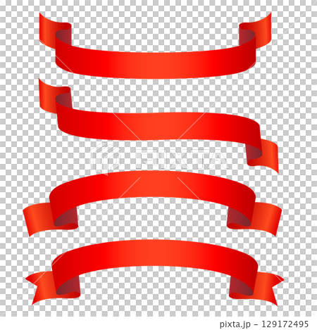 閃亮的紅絲帶插圖集 閃亮的紅絲帶插圖集 129172495