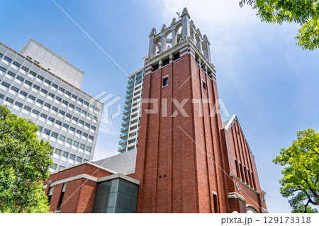日本基督教団 神戸栄光教会（赤煉瓦の教会）尖塔　神戸市中央区下山手通 129173318