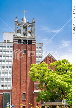 日本基督教団 神戸栄光教会(赤煉瓦の教会)尖塔 神戸市中央区下山手通 日本基督教団 神戸栄光教会(赤煉瓦の教会)尖塔 神戸市中央区下山手通 129173320