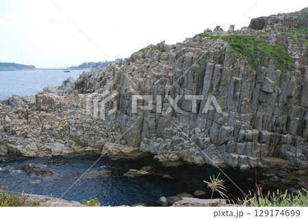 Tojinbo cliffs @Awara Fukui 初秋の東尋坊の眺め(景勝地 @福井県坂井市) Tojinbo cliffs @Awara Fukui 初秋の東尋坊の眺め(景勝地 @福井県坂井市) 129174699