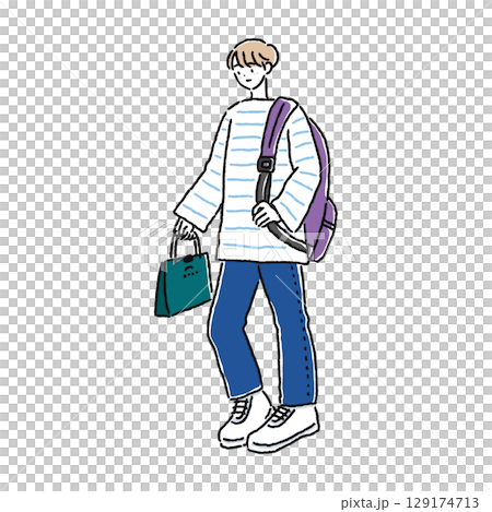 簡約時尚的人 129174713