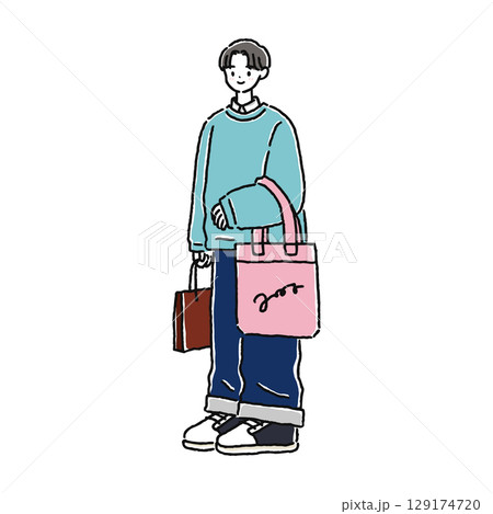 シンプルでおしゃれな人物 129174720