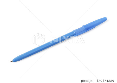 Ballpoint pen with open cap Ballpoint pen with open cap 129174889