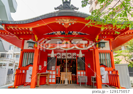 神戸八社巡り　四宮神社（生田裔神八社の四柱目）拝殿（四宮弁財天）　神戸市中央区中山手通 129175057