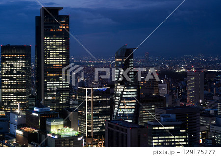 駅周辺の再開発が進むJR名古屋駅周辺(名古屋プリンスホテルスカイタワーより) 駅周辺の再開発が進むJR名古屋駅周辺(名古屋プリンスホテルスカイタワーより) 129175277