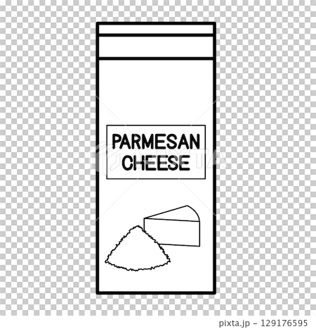 パルメザンチーズのイラスト 129176595