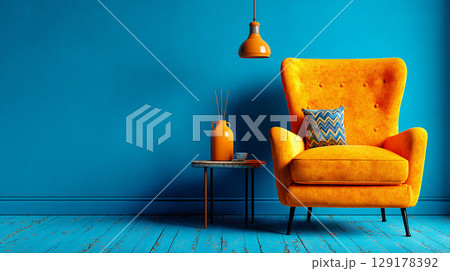 Vibrant Living Space 129178392