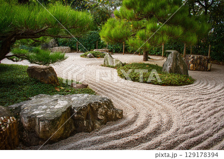 Serene Zen Garden 129178394