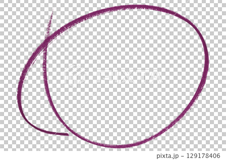 Purple pencil highlight circle mark isolated on transparent background Purple pencil highlight circle mark isolated on transparent background 129178406