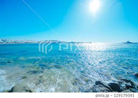 ミコノス島の美しい風景 129179391