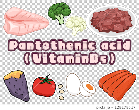 Pantothenic acid image (English) (no background) 129179517