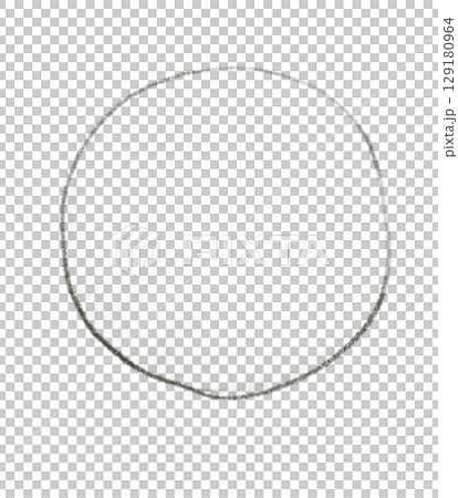 Line drawing illustration of the moon 129180964