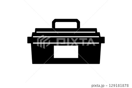 工具箱、シンプルでかわいい線画アイコン 129181878