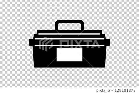 工具箱、シンプルでかわいい線画アイコン 129181878