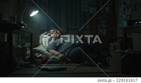 引きこもり男性 引きこもり男性 129181917