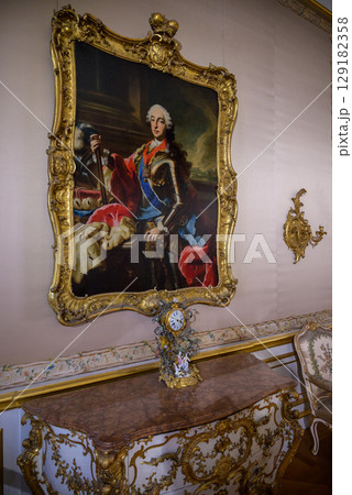 Munich Residenz, former royal palace of the Wittelsbach monarchs of Bavaria, with large art collection, in Munich, Germany 129182358