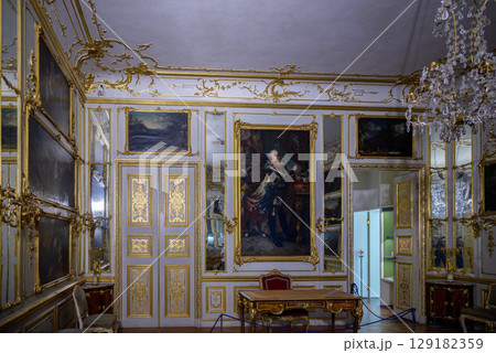 Munich Residenz, former royal palace of the Wittelsbach monarchs of Bavaria, with large art collection, in Munich, Germany Munich Residenz, former royal palace of the Wittelsbach monarchs of Bavaria, with large art collection, in Munich, Germany 129182359