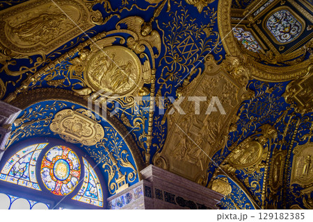 Munich Residenz, former royal palace of the Wittelsbach monarchs of Bavaria, with large art collection, in Munich, Germany 129182385